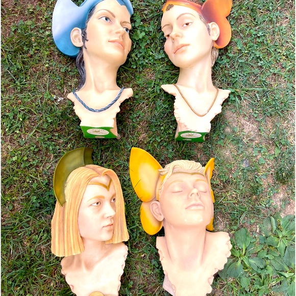 All 4!! Flambro USA 4 Seasons Summer Fall Aut Winter Spring Bust Sculpture - Picture 1 of 10